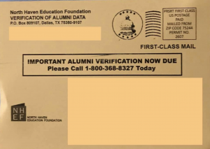 NHHS Alumni Verification Card